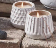 Laguna Citronella Candle White Pot