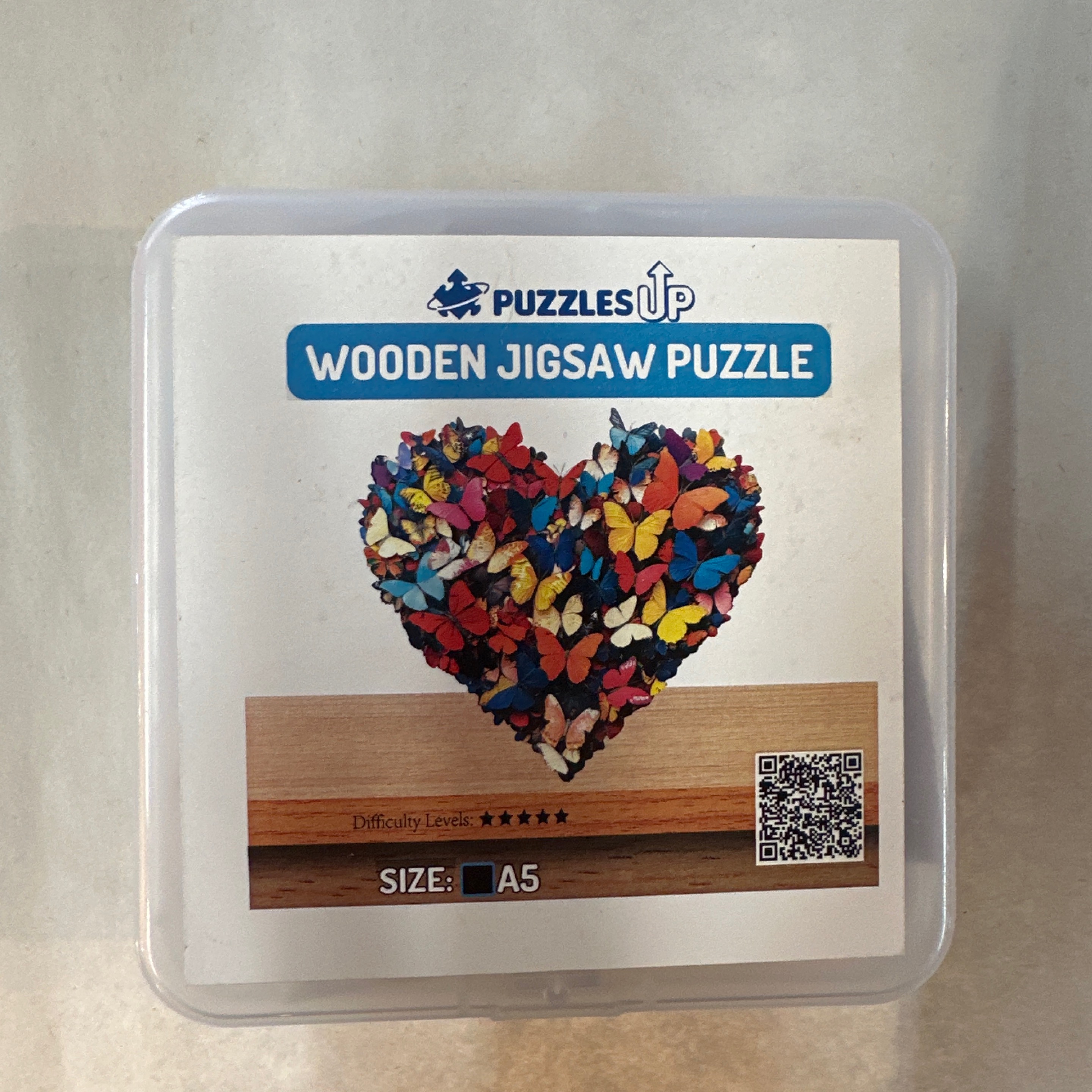 Butterfly Heart Jigsaw Puzzle A5/sm