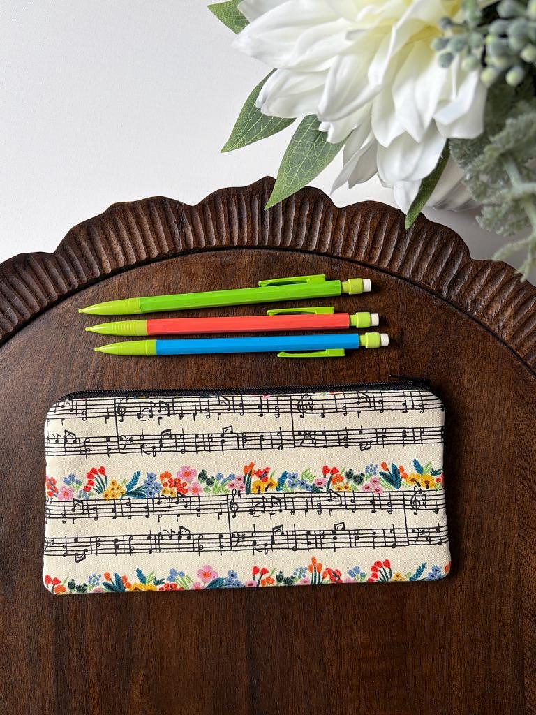 Pencil Pouch – Music Notes, photo 2 of 6