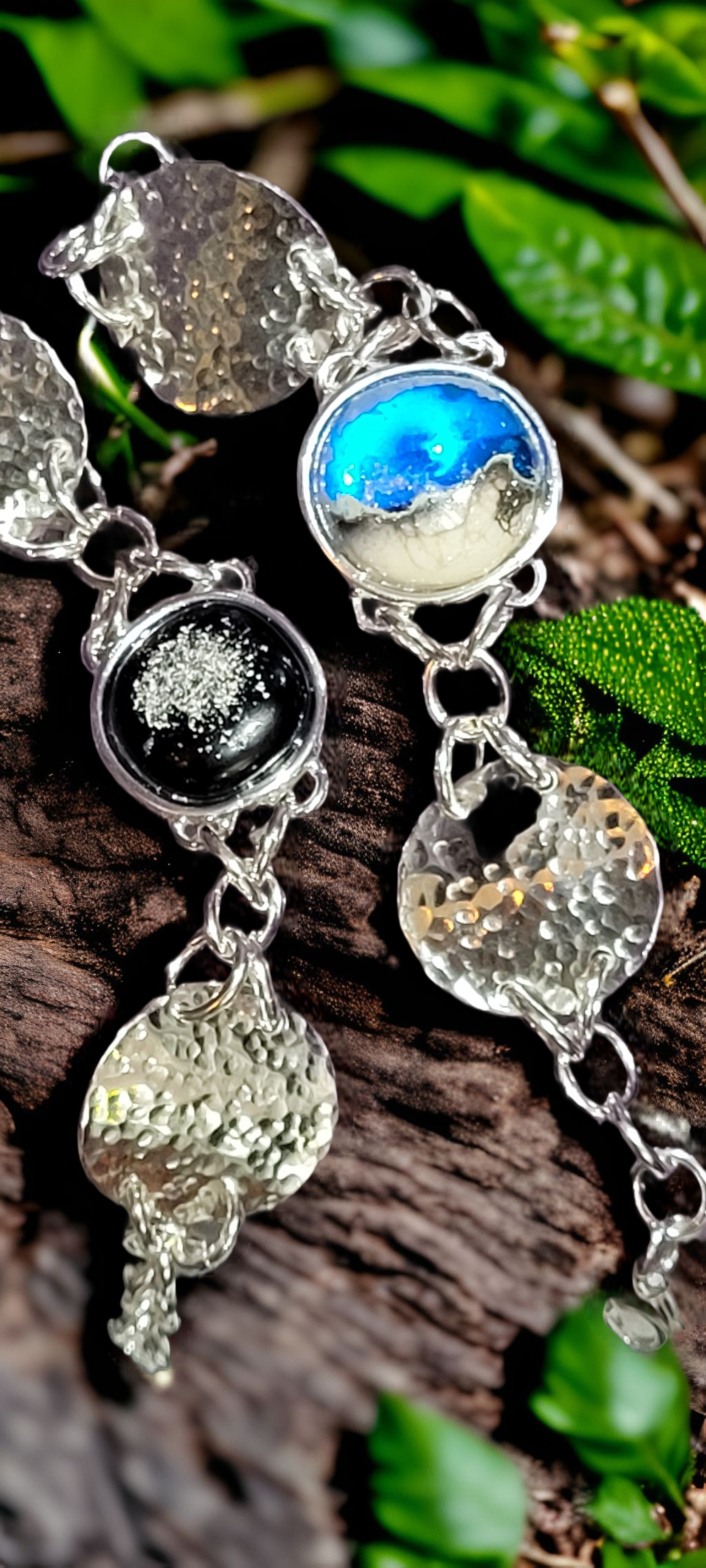 Cremation Chainlink Bracelet by Moss Creek Art