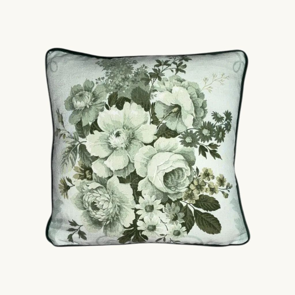Sanderson Green & Cream Floral  - Vintage