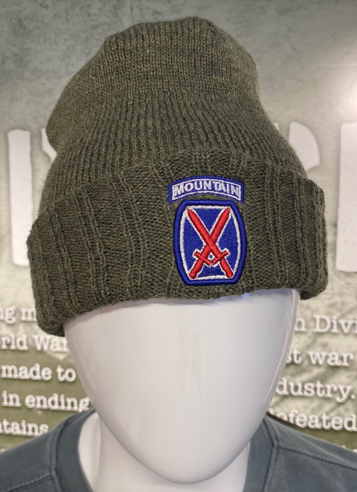 10th Mountain Division Logo Zephyr Beanie