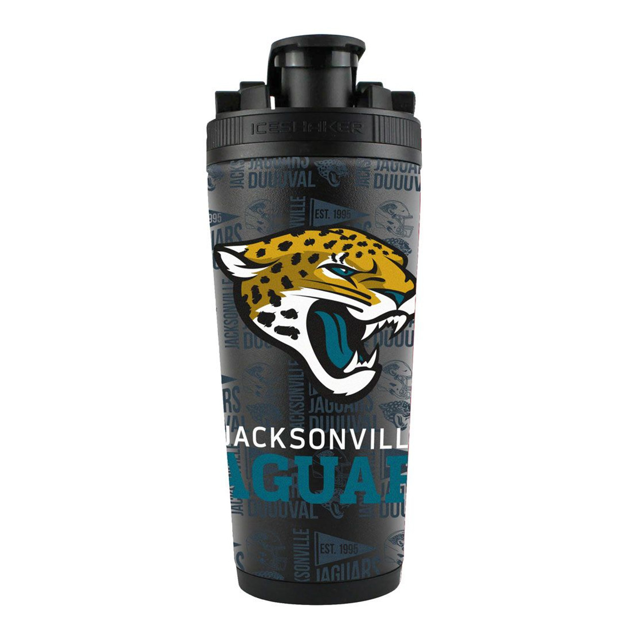 Jacksonville Jaguars 4D Stainless Steel Ice Shaker 26oz