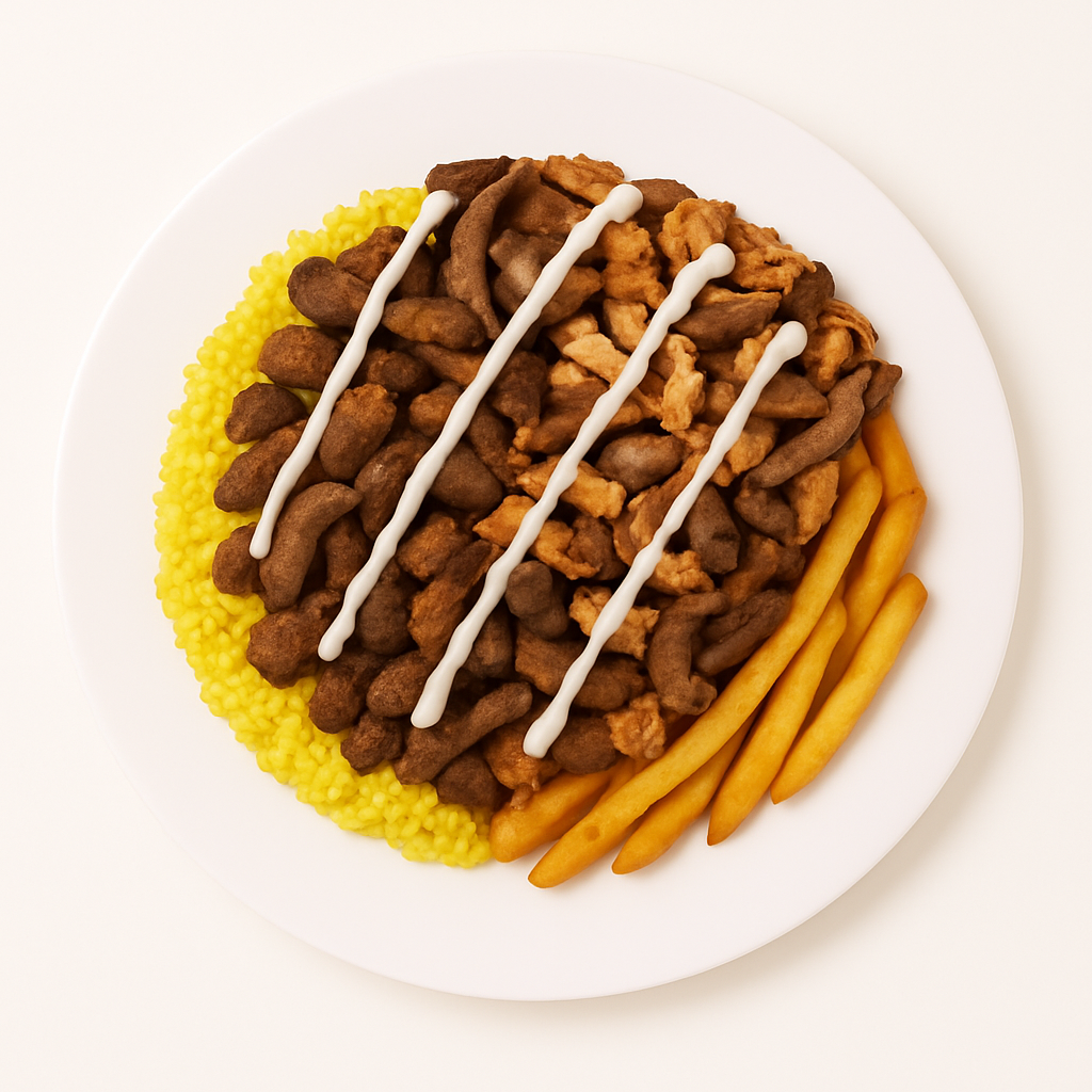 Alley Ultimate on Half and Half (chicken, beef and gyro)