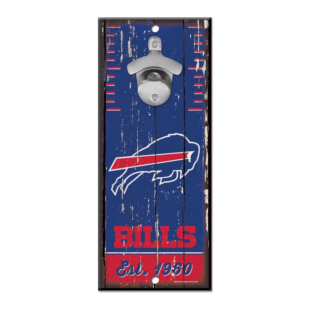 Buffalo Bills Wood Bottle Opener 5x11"
