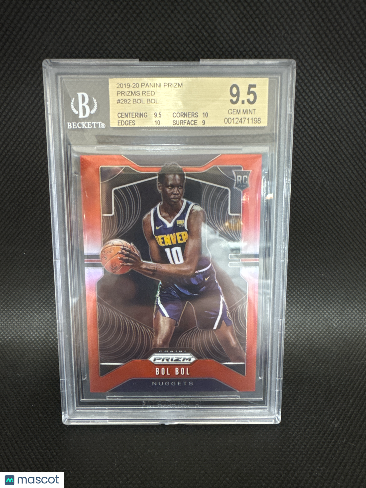 2019 Panini Prizm Bol Bol Prizms Red /299 #282 BGS 9.5