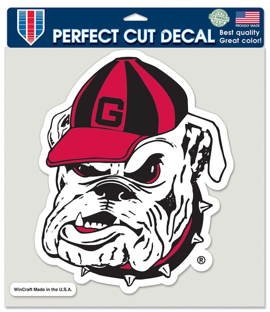 Georgia Bulldogs Perfect Cut Decal 8x8" - Bulldog Logo