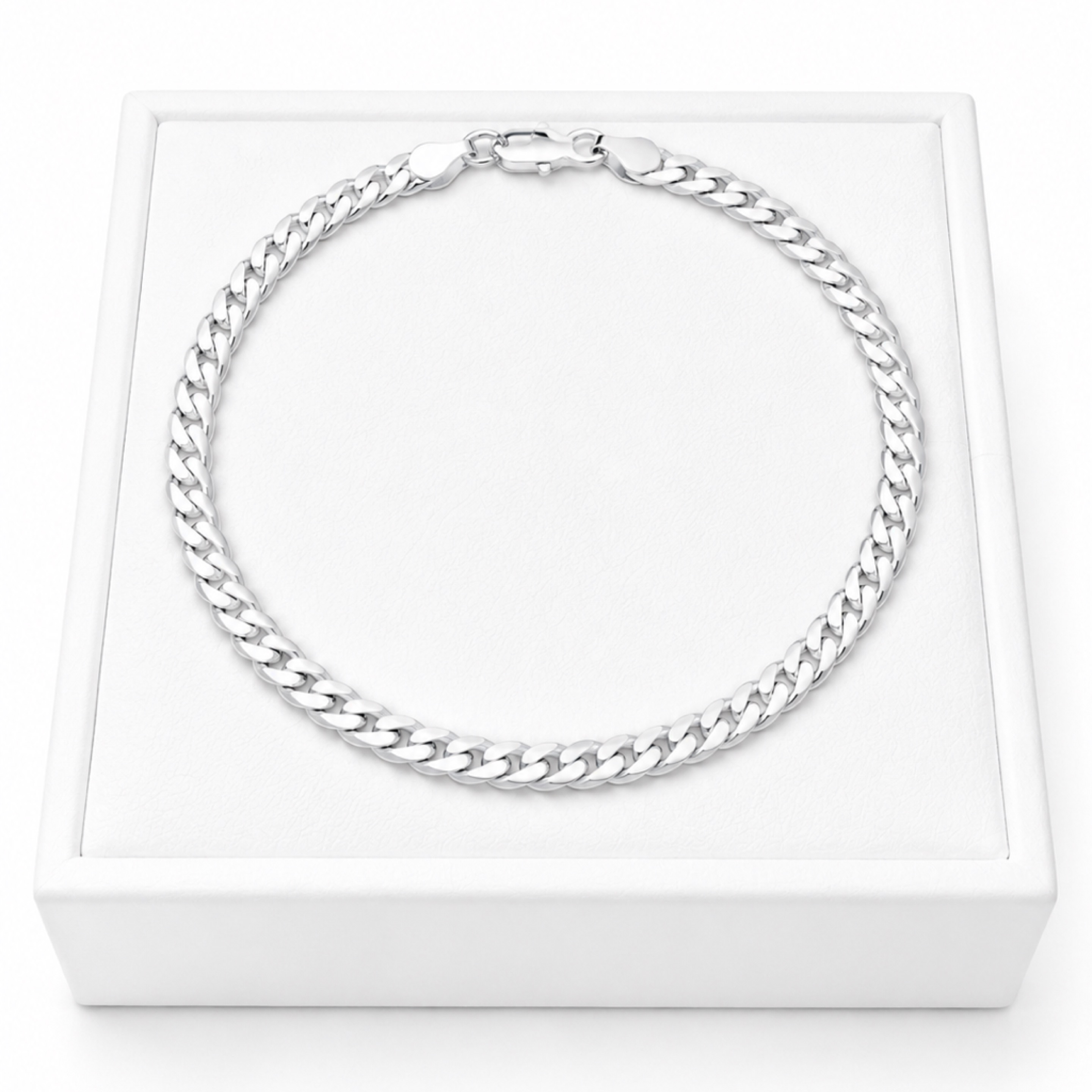 8” Miami Cuban / 4mm 925 Bracelet 