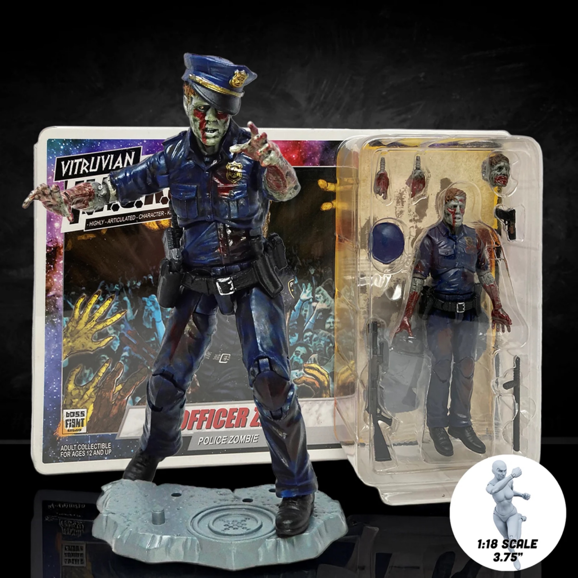 Boss Fight Studio - Vitruvian H.A.C.K.S. - Officer Zed (Police Zombie)