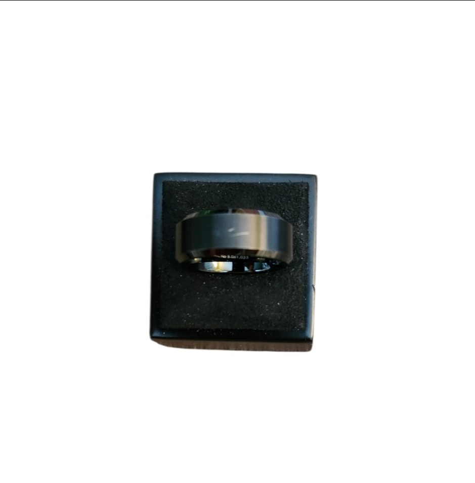 Size 6.5 F6 Black Tungsten Carbide 850 Band