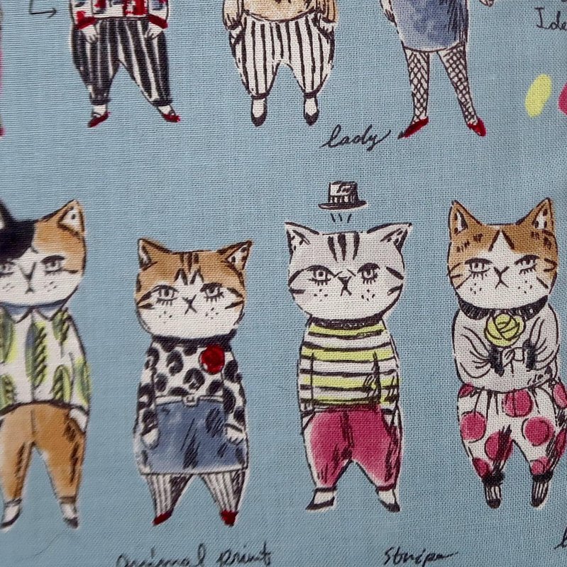 Rough Sketch Cats Blue