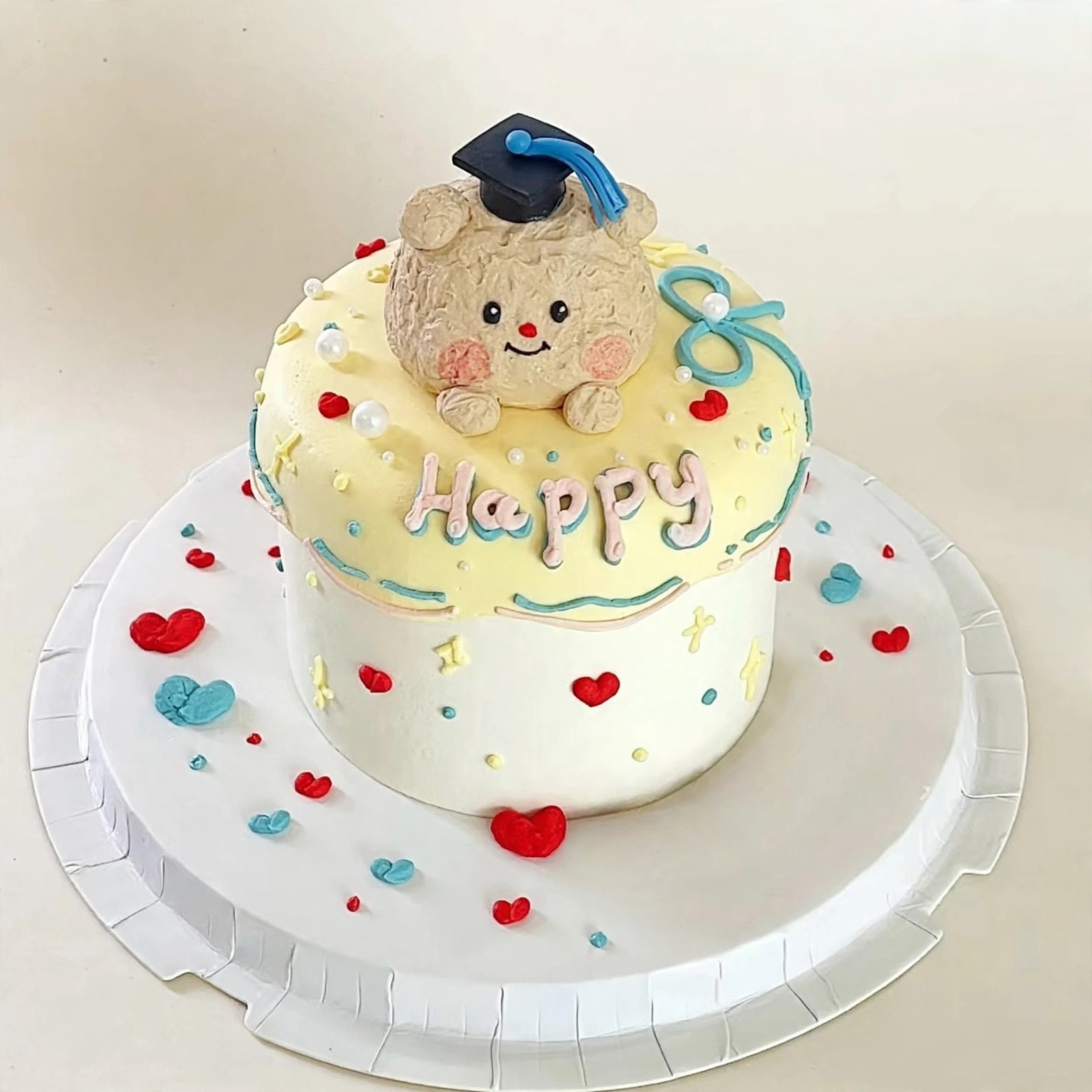 Graduation Bear Celebration Cake — HoneyMe Bakery, Bellevue