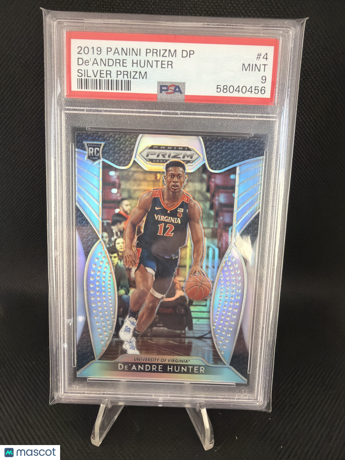 2019 Panini Prizm Draft Picks De'andre Hunter Silver PSA 9