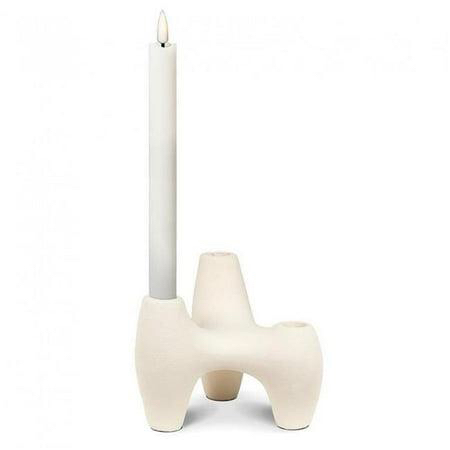 MDR Trading Inc. Antique White Triple Taper Candle Holder