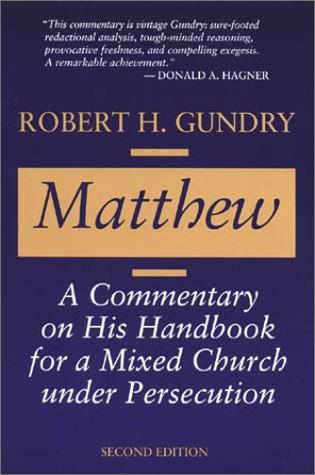Cover of Matthew: A Commentary on His Handbook for a Mixed Church under Persecution