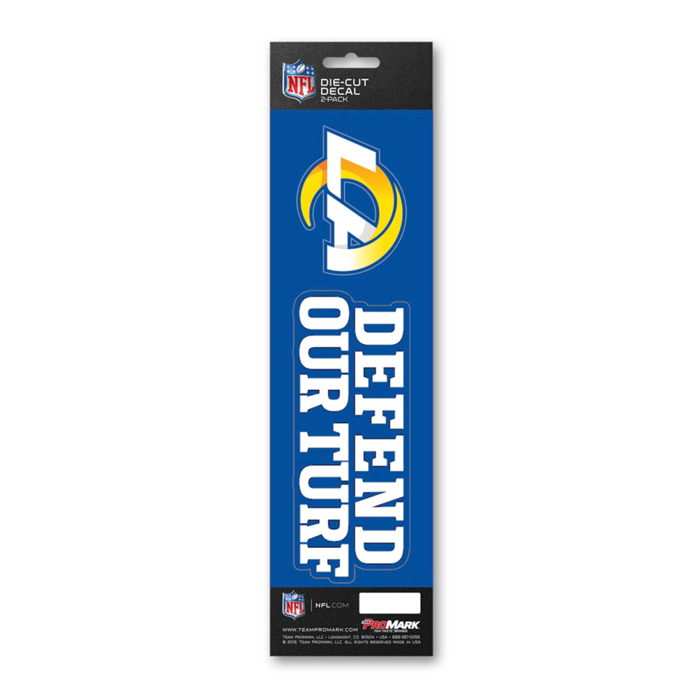 Los Angeles Rams Slogan Die Cut Decal 2pk