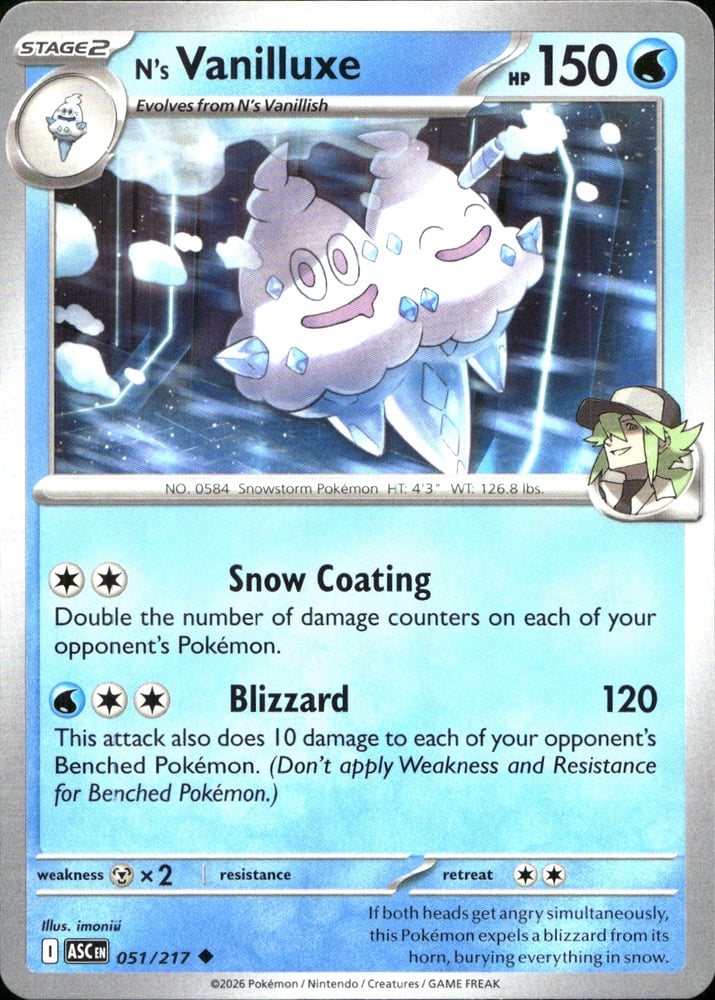 N's Vanilluxe - ME02.5 51/217