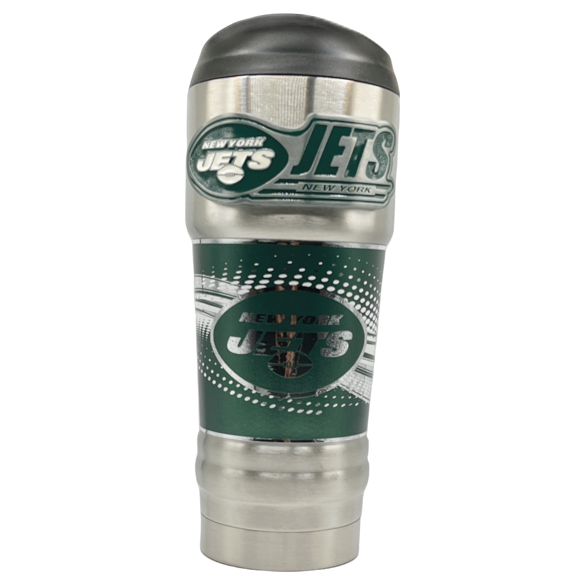 New York Jets Metallic Travel Mug