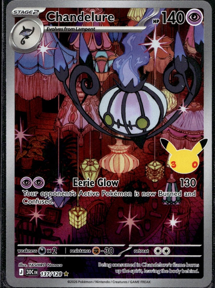 Chandelure - 30TH 137/128