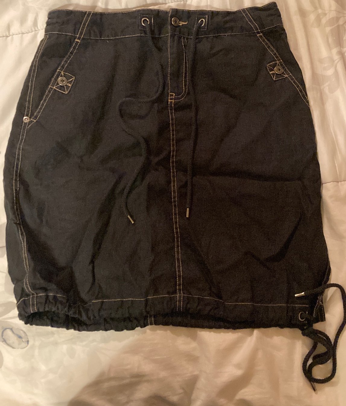 HARLEY DAVIDSON BLACK WOMENS MINI SKIRT SIZE 6
