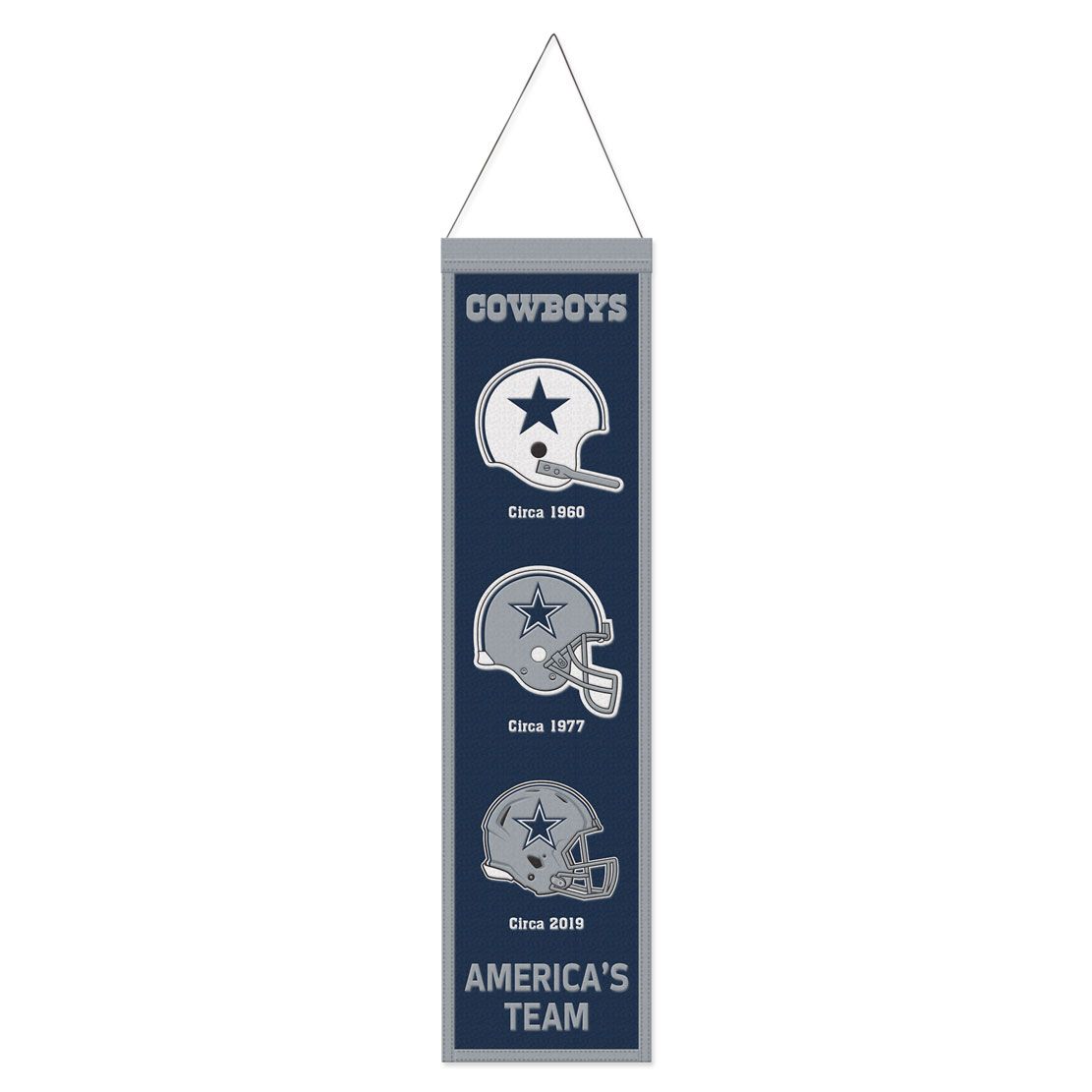 Dallas Cowboys Wool Evolution Banner 8x32"