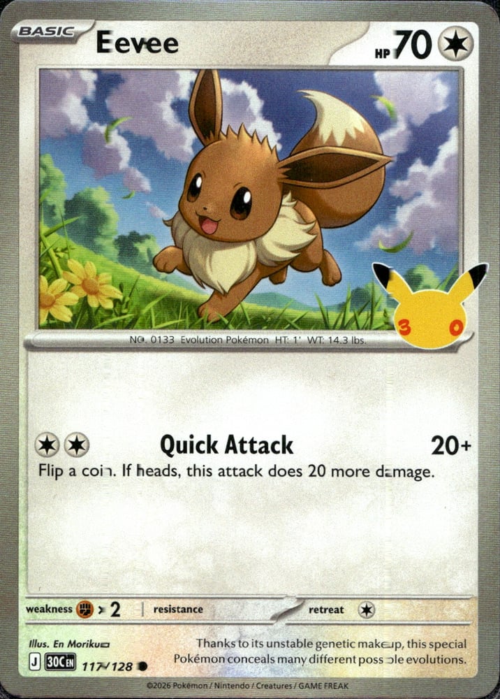 Eevee - 30TH 117/128