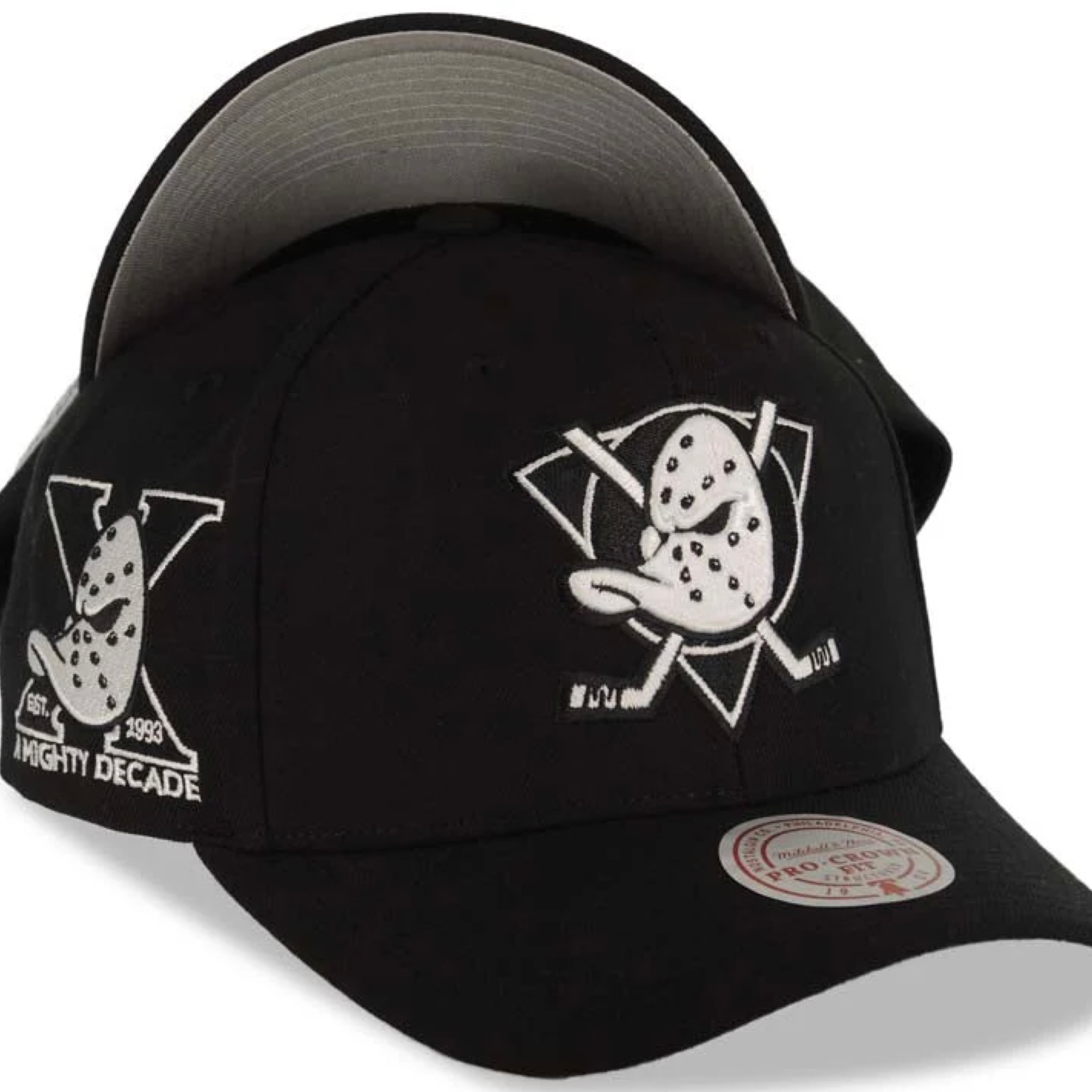 Anaheim Ducks Panda Mitchell and Ness Pro Crown Snapback Hat
