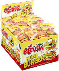 Efrutti Mini Burger Gummy Candy 60 ct