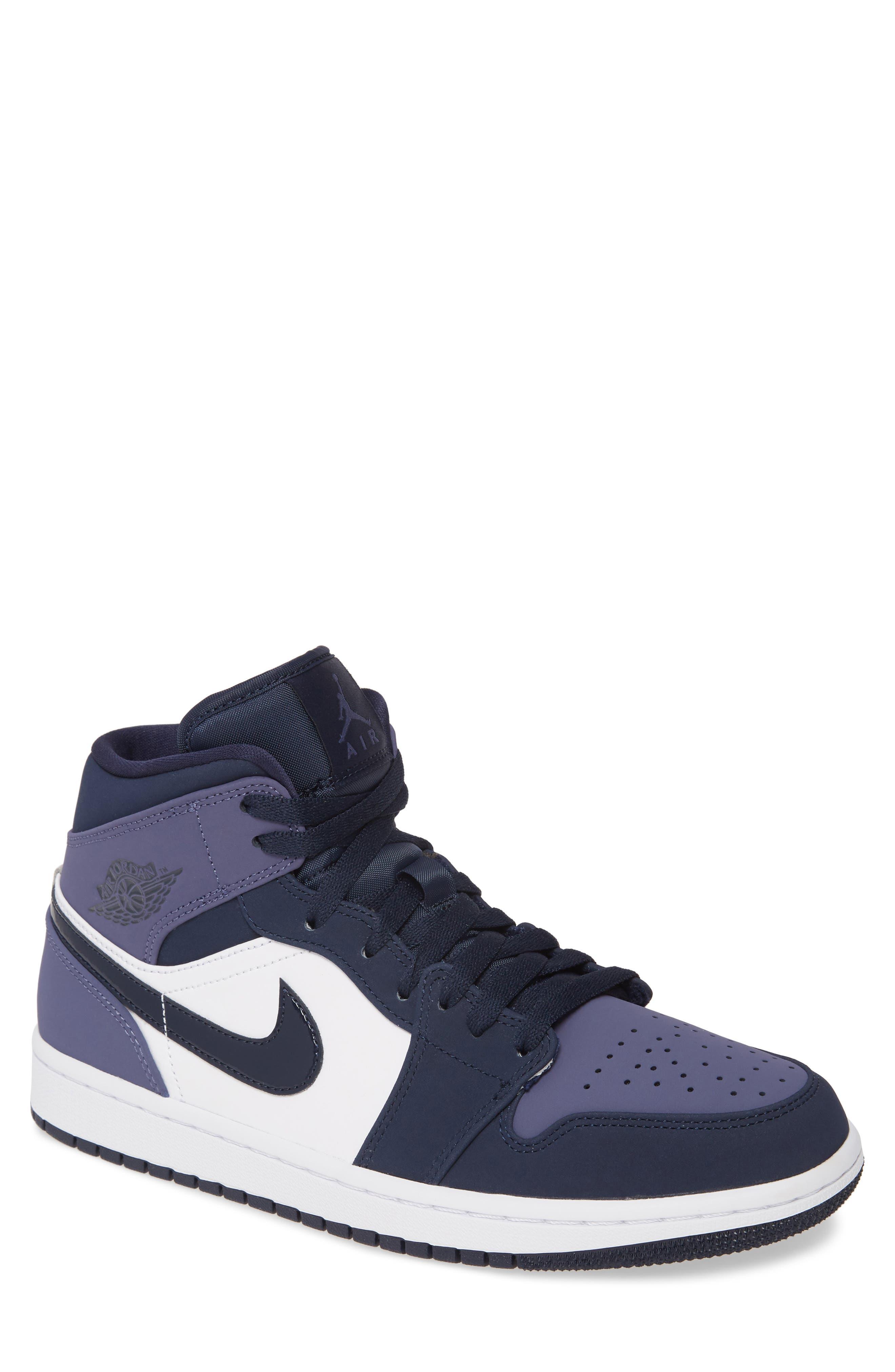 Men's Nike 'Air Jordan 1 Mid' Sneaker, Size 9.5 M - Blue