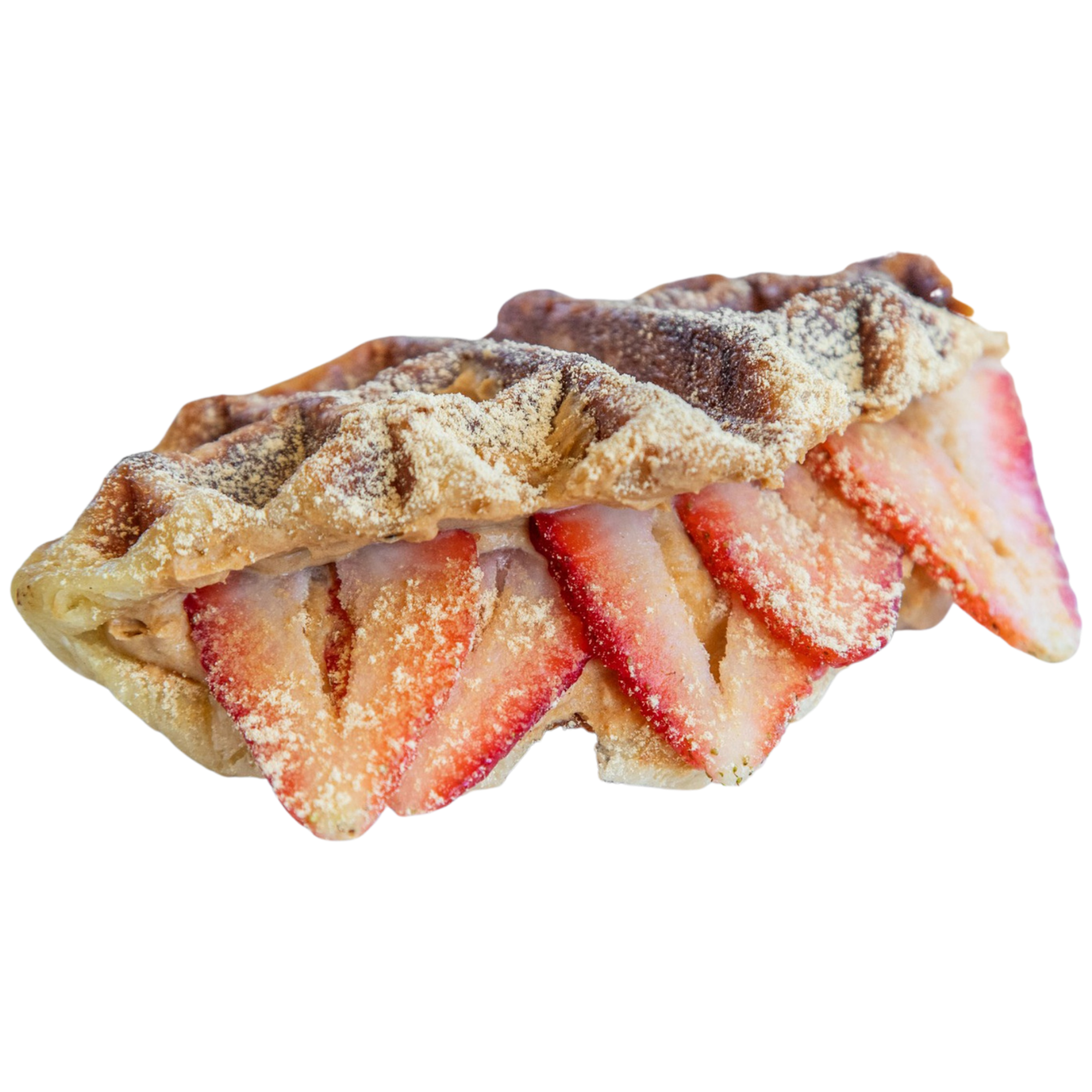 Strawberry Injeolmi Cream Croffle