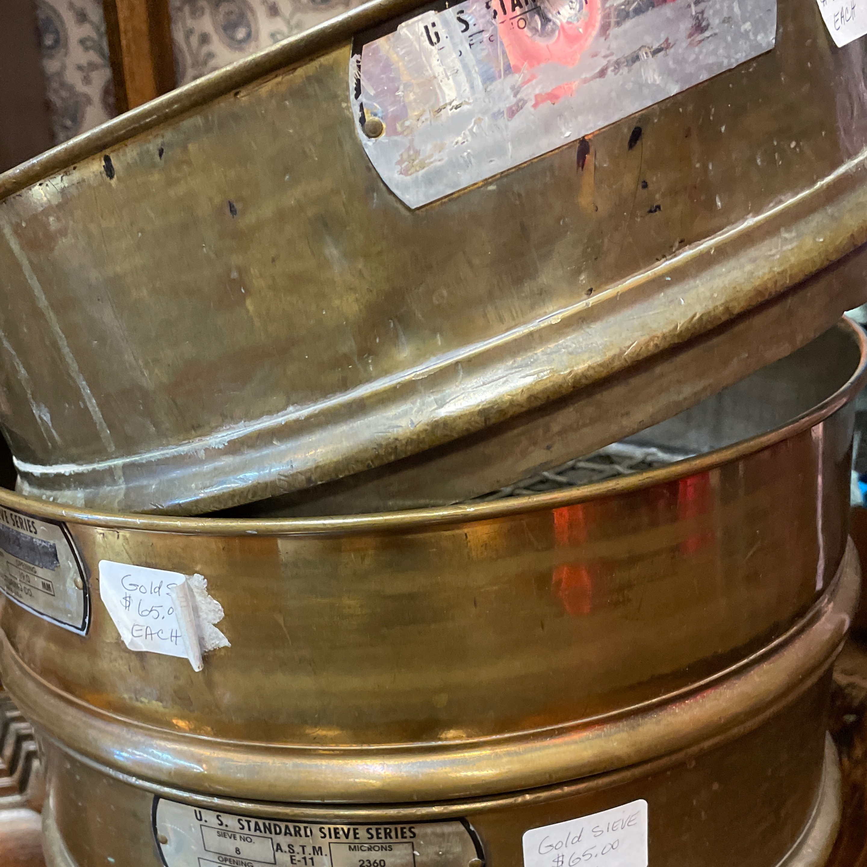 Brass Sieves 4pc Set
