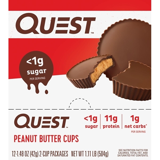 Quest Protein Peanut Butter Cups 1.48 oz 12 ct