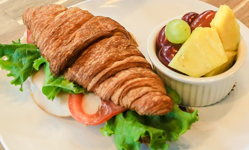 Ham & Cheddar Croissant Sandwich