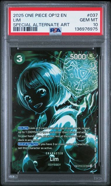 LIM SPECIAL ALTERNATE ART 2025 ONE PIECE OP12-LEGACY OF THE MASTER #037
