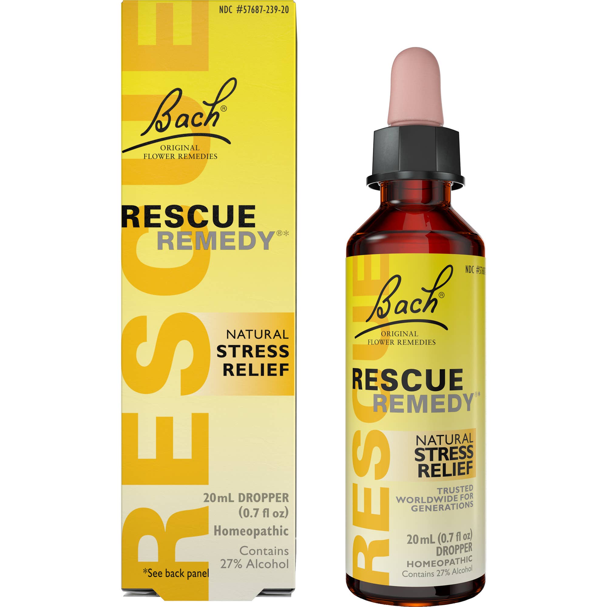Bach Rescue Remedy Natural Stress Relief Dropper