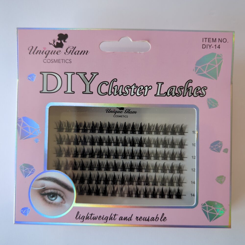 Unique Glam Cosmetics DIY Cluster Lashes