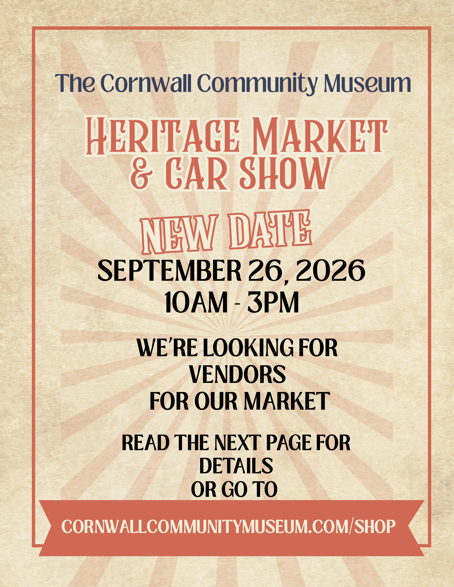 Vendor Registration - Heritage Market