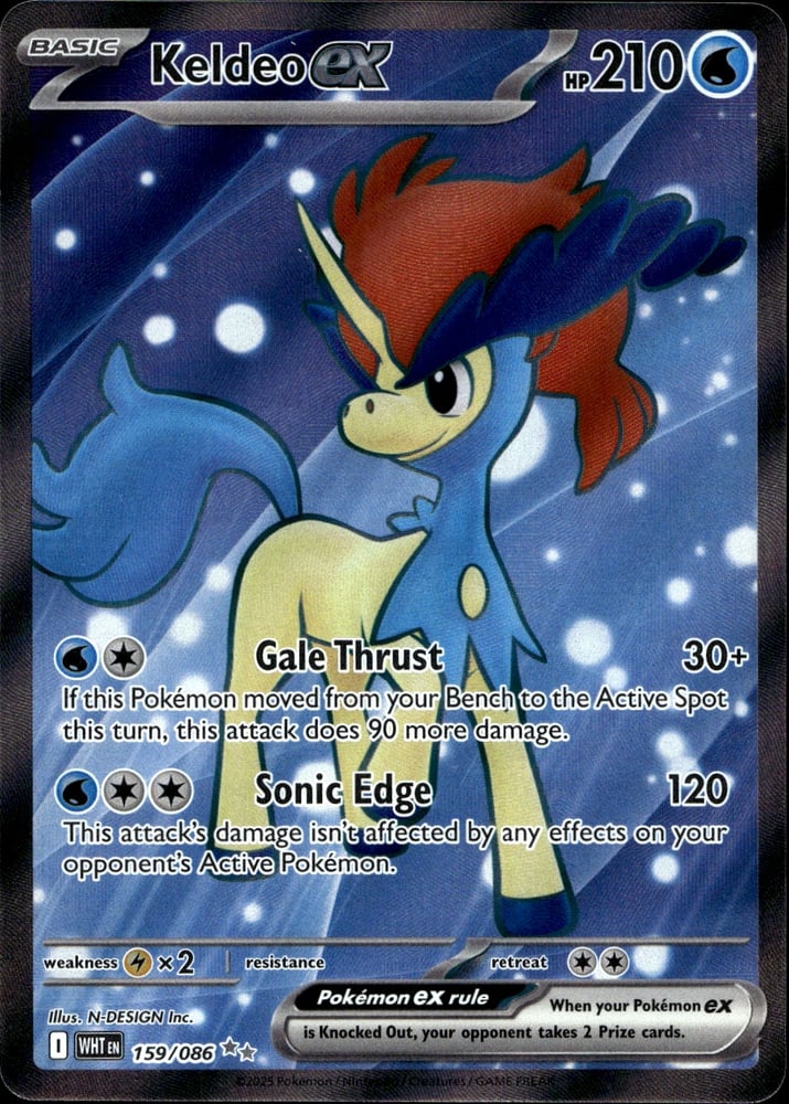 Keldeo ex - SV10.5W 159/86