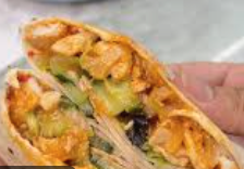 Chicken Tikka Salad Wrap