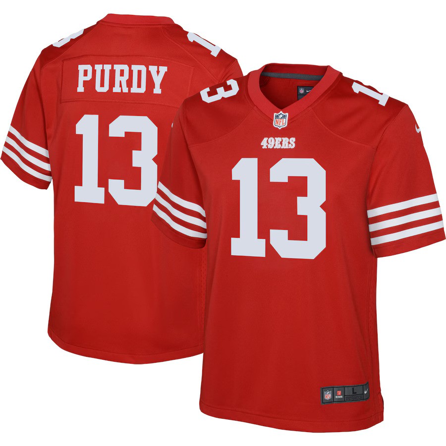 San Francisco 49ers Brock Purdy #13 Kids Nike Home Jersey