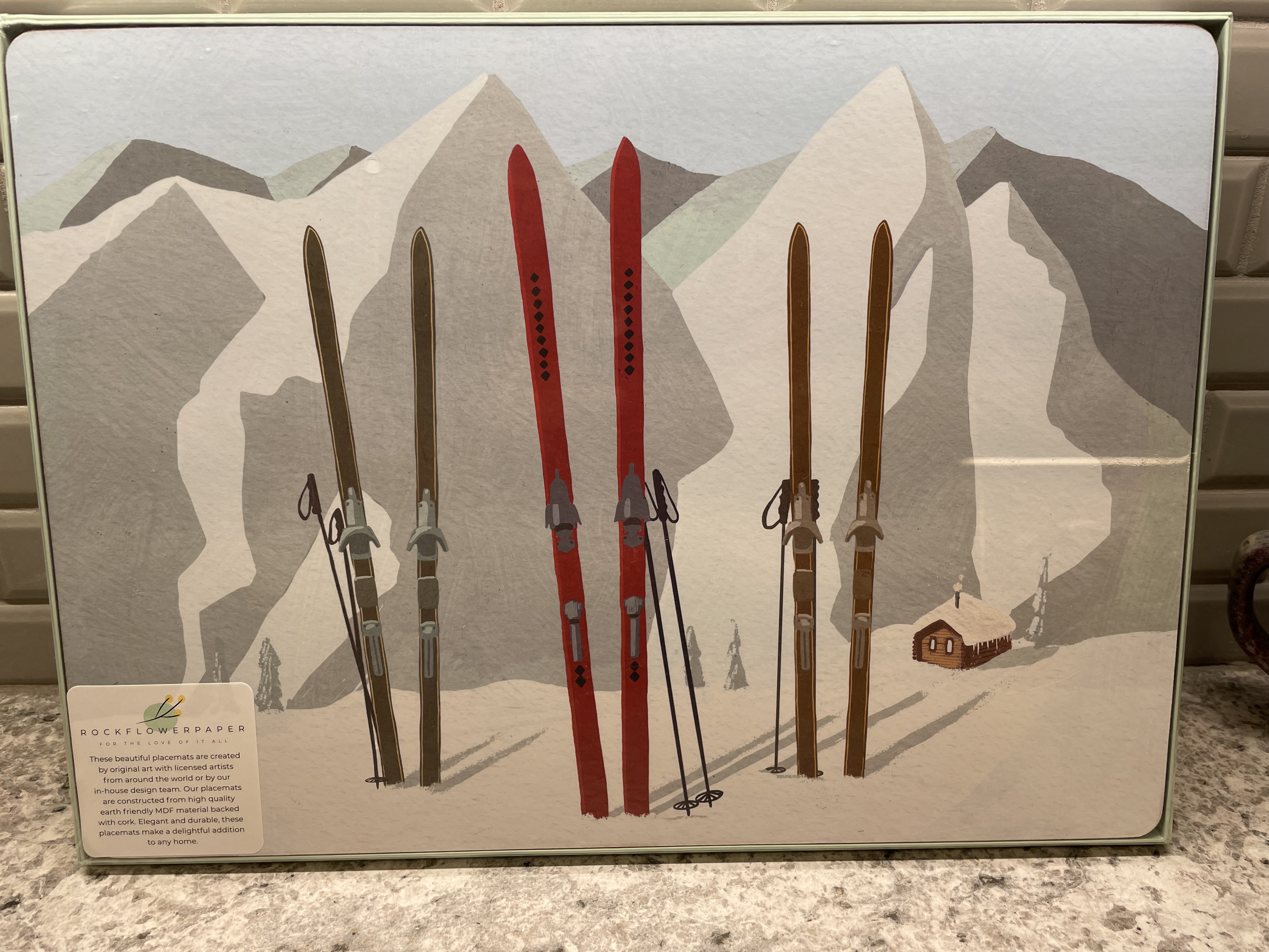 Placemat Nordic Ski