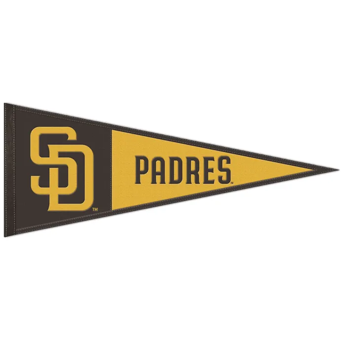 San Diego Padres Embroidered Wool Pennant 13x32"