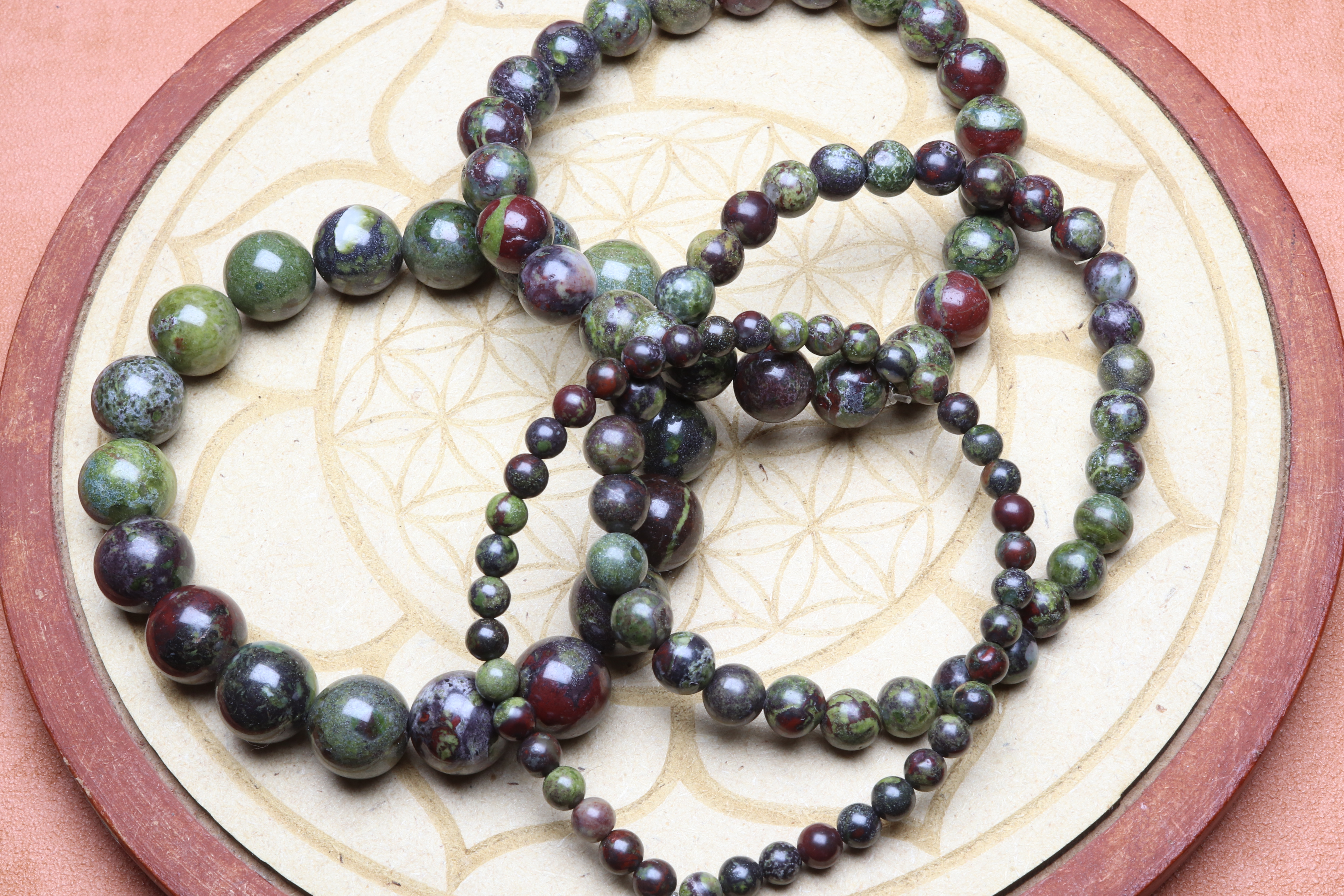 Bracelet Jaspe Sang de Dragon (1) — stock Valence