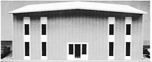 Modern 2 Story Building HO Scale