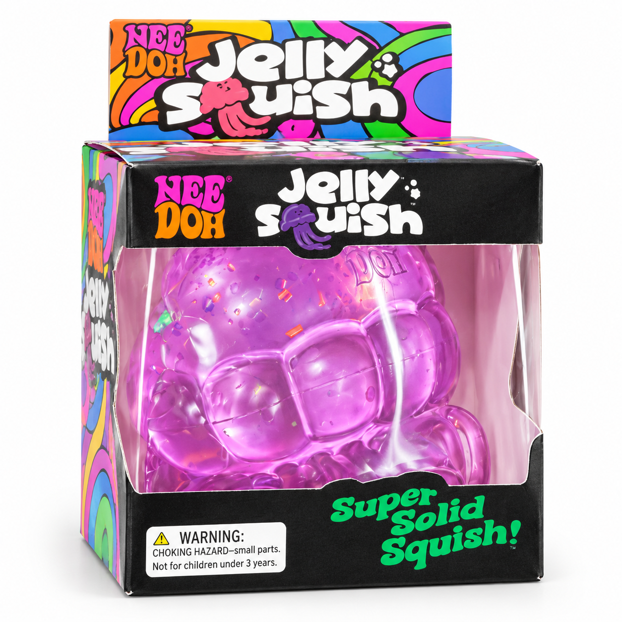 NeeDoh Jelly Squish Super Solid Squishy Toy