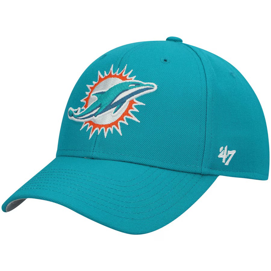 Miami Dolphins Aqua '47Brand MVP Adjustable Hat