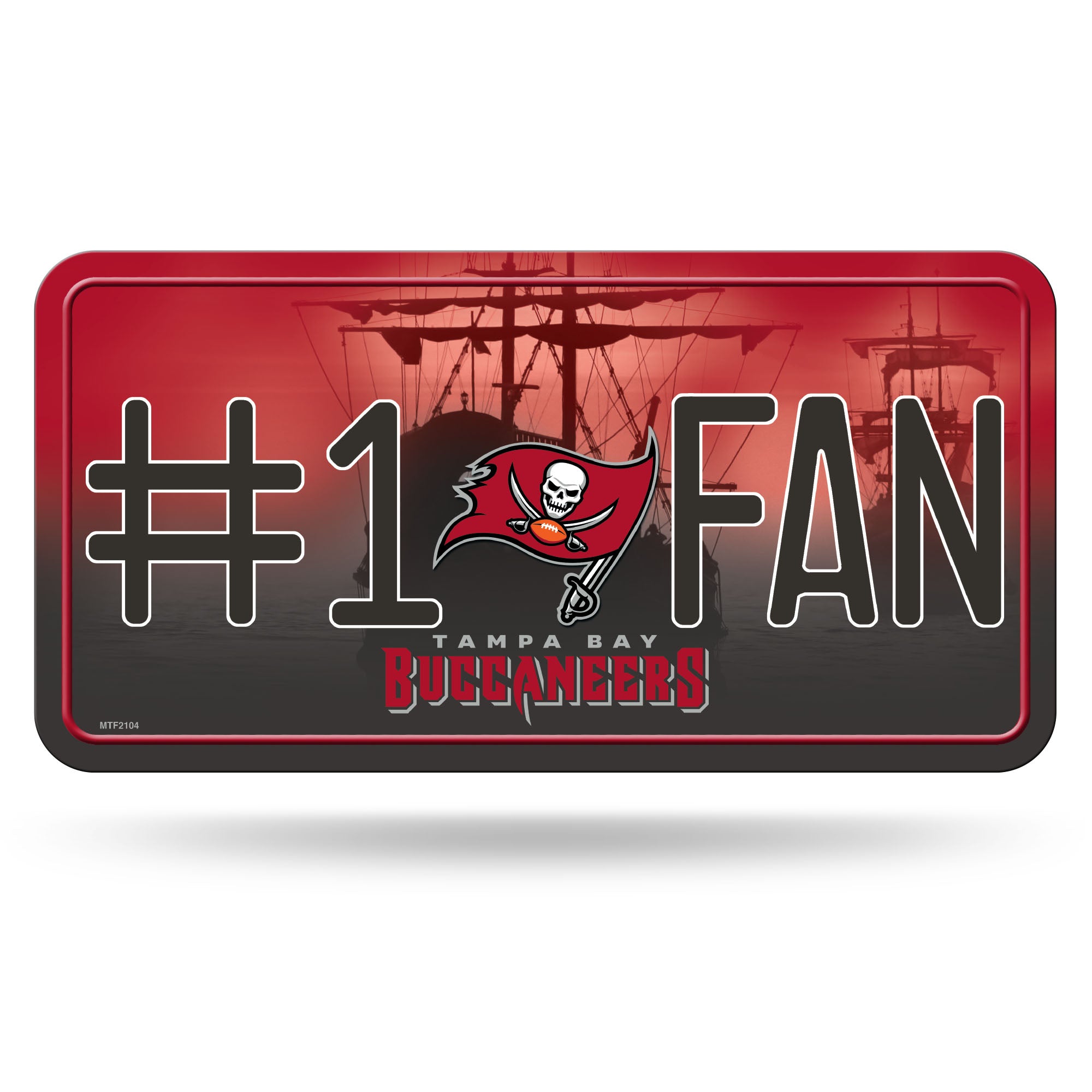 Tampa Bay Buccaneers #1 Fan License Plate