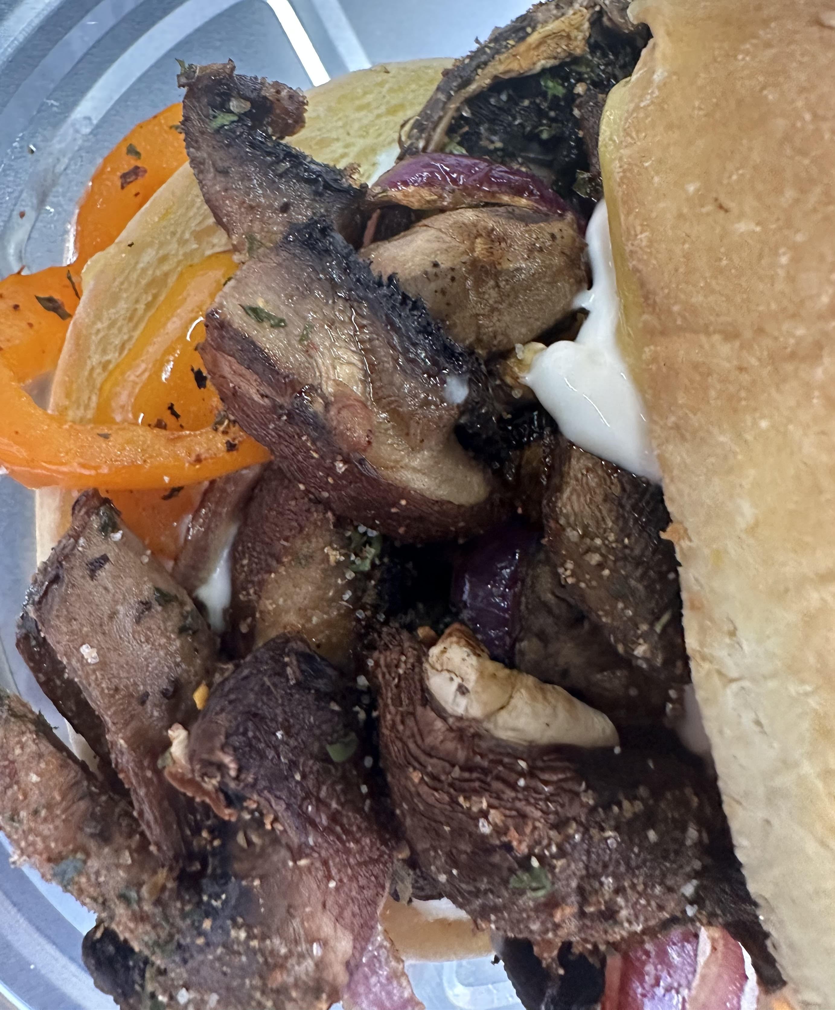 Illy mushroom Cheezsteak