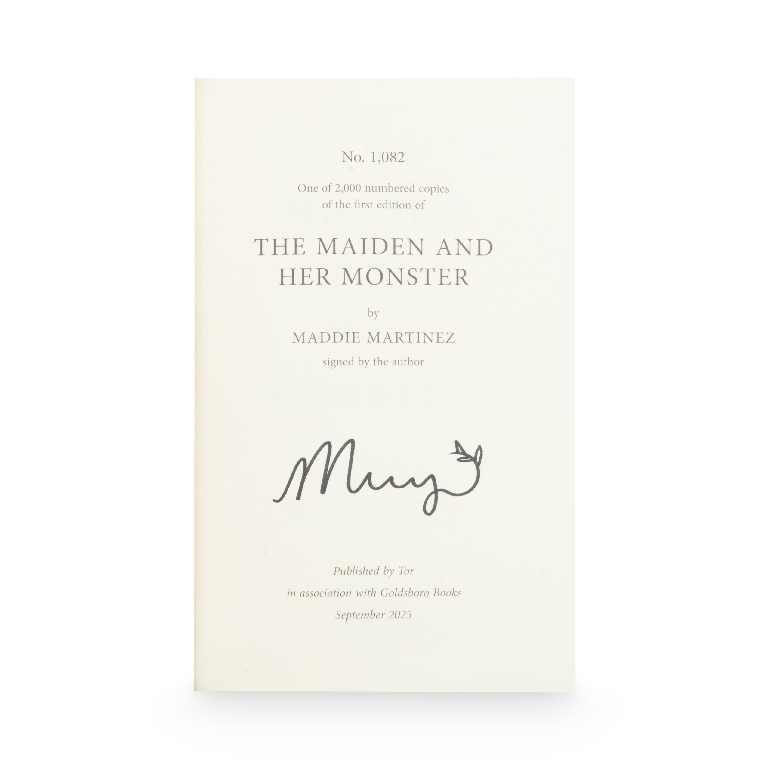 Martinez, Maddie -- The Maiden and her Monster [Book]