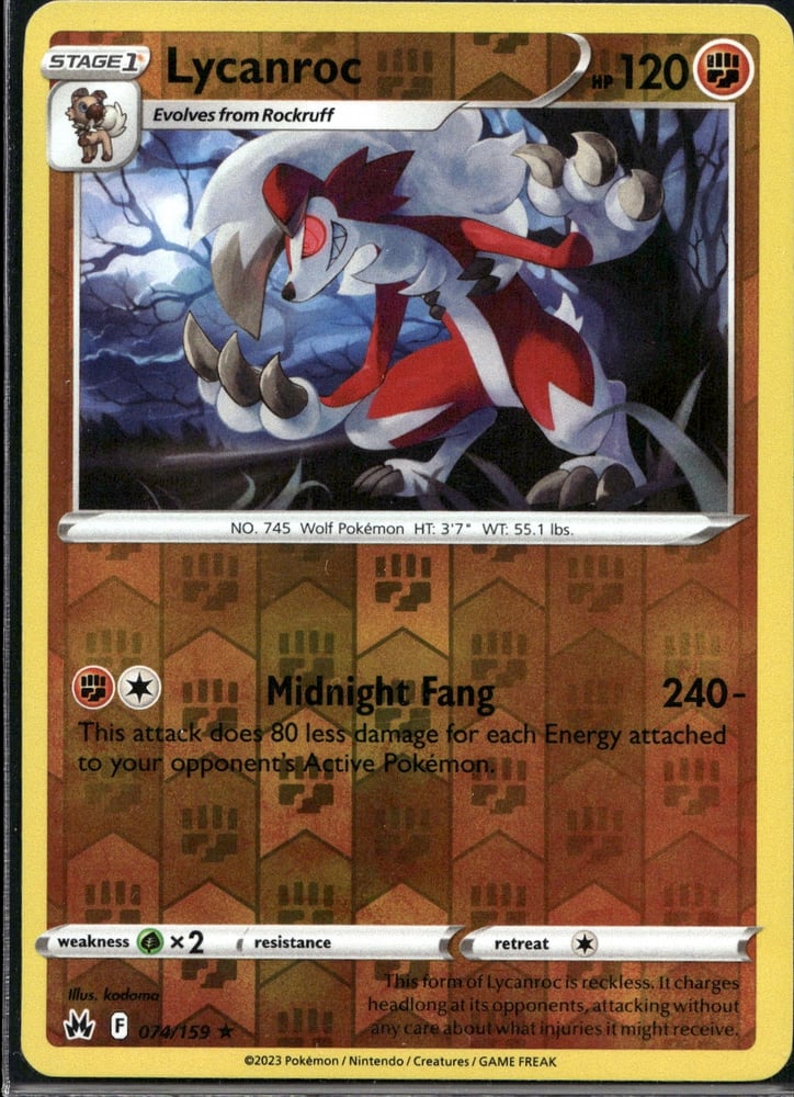Lycanroc - SWSH12.5 74/159